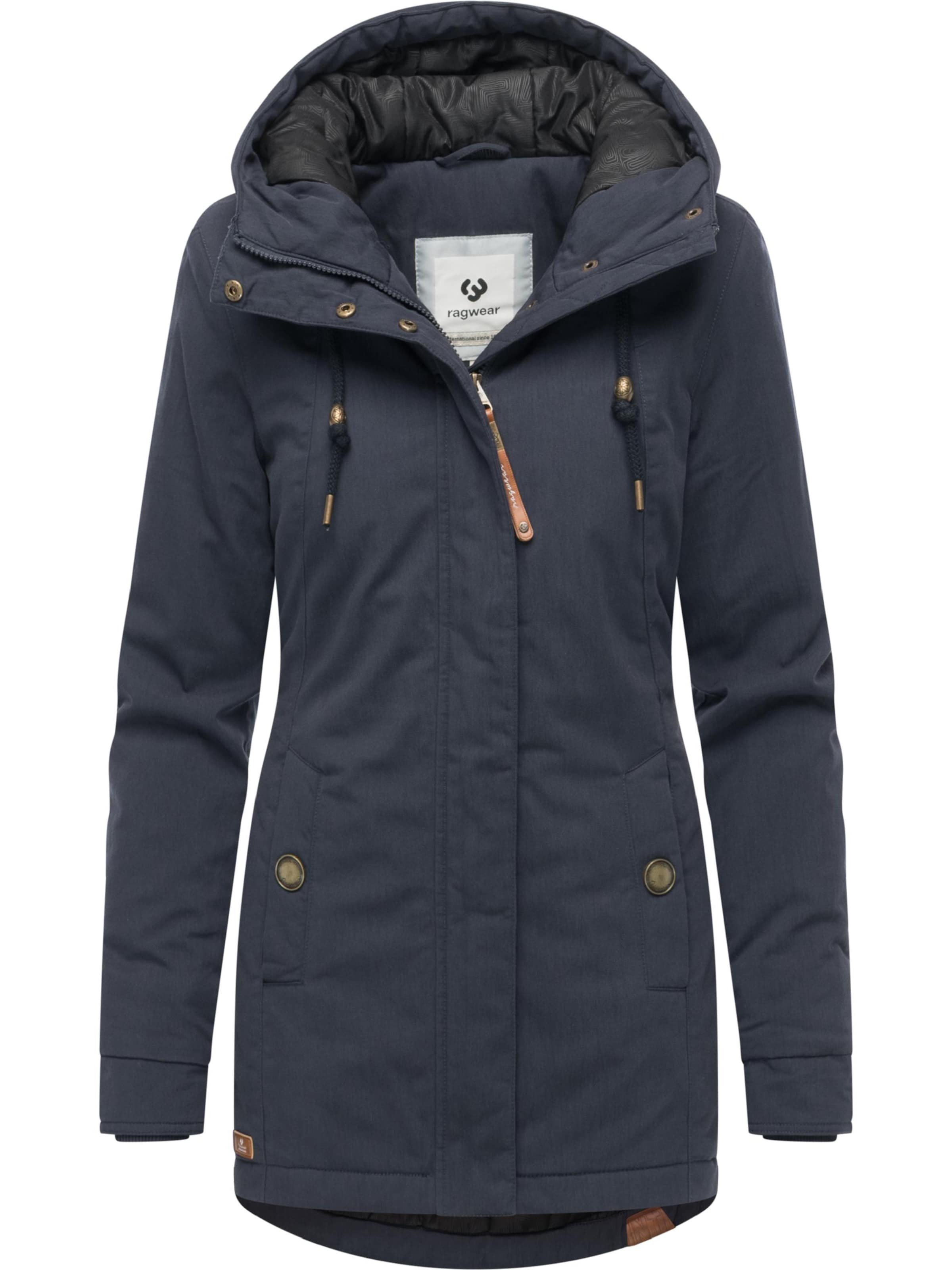 Ragwear Winterjas 'Monadena' in Blauw: voorkant