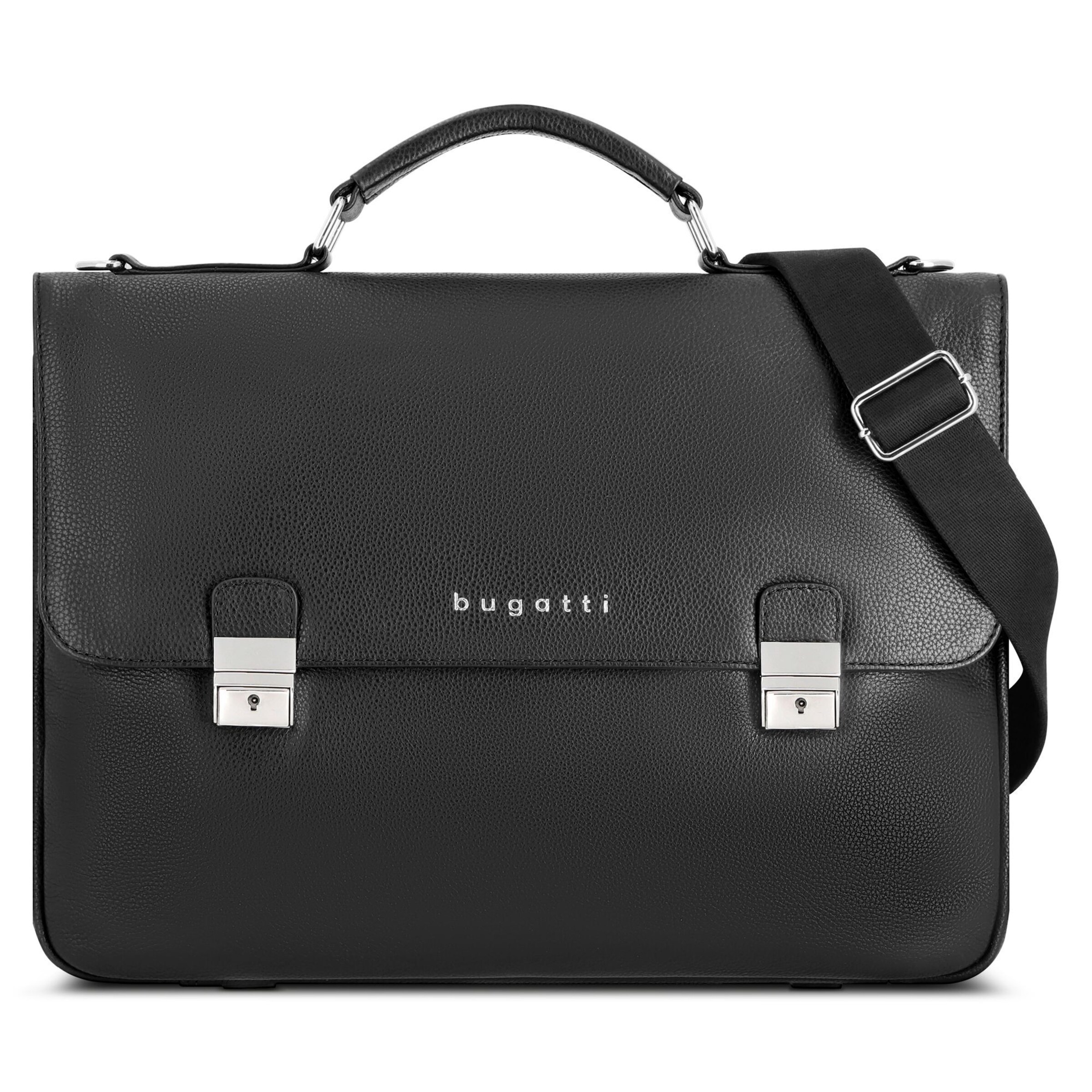Porte-documents 'Valencia' bugatti en noir : devant