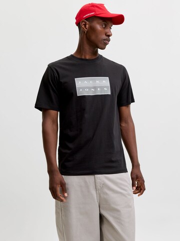JACK & JONES Shirt 'JCOFusion' in Black: front