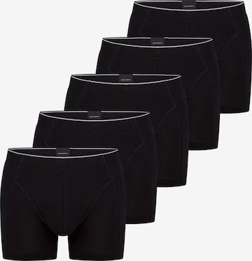 SCHIESSER Boxershorts '95/5 Originals Organic Cotton' in Zwart: voorkant