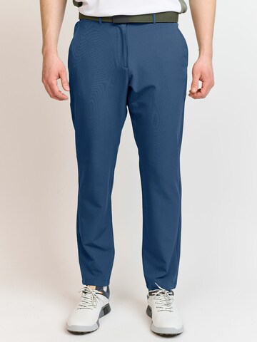 Backtee Regular Pants in Blue: front