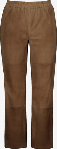 Ulla Popken Regular Pants in Brown: front