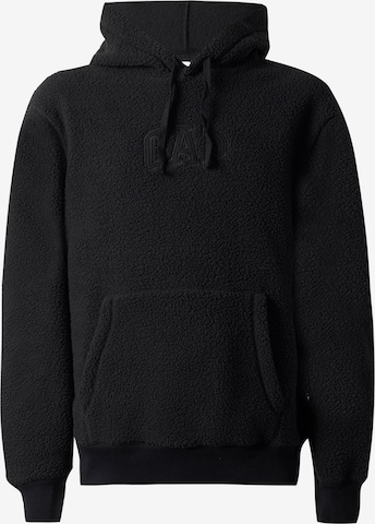 GAPSweater majica - crna boja: prednji dio