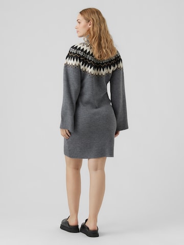 MAMALICIOUS Knitted dress 'Eli' in Grey