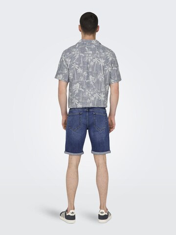 Only & Sons Slimfit Farmer 'Ply' - kék