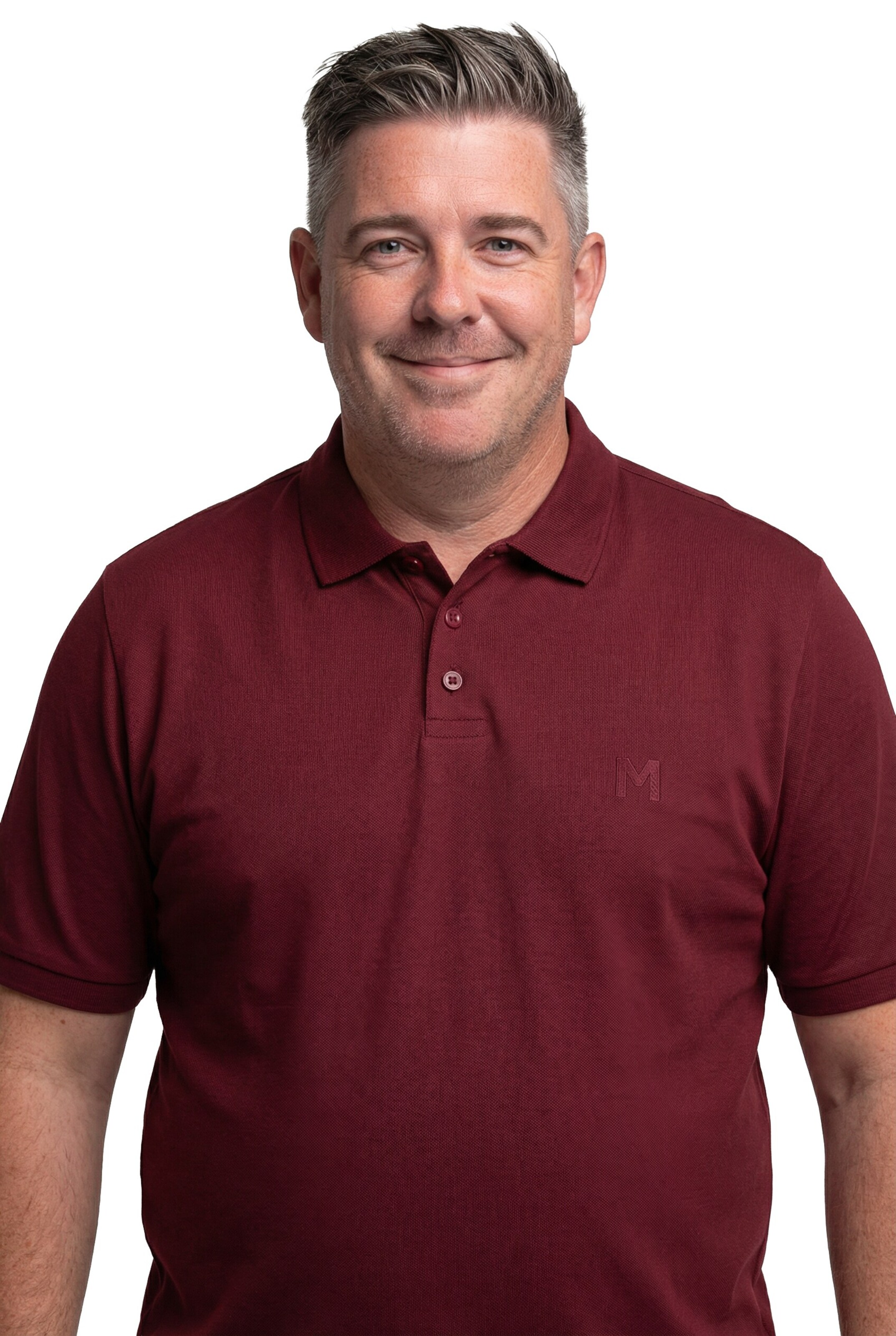 Men Plus Shirt in Rood