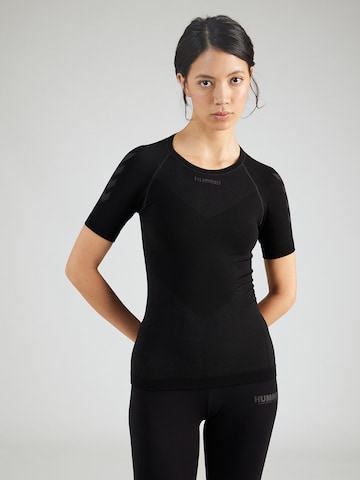 Hummel Funksjonsskjorte 'First Seamless' i svart: forside