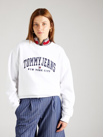 Tommy Jeans Sweatshirt in White: front