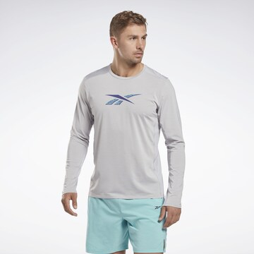 pelēks Reebok Sporta krekls: no priekšpuses