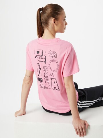 ADIDAS SPORTSWEAR Tričko 'Brand Love Graphic' – pink