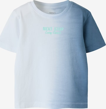 NAME IT Shirt 'NMMFIBLO' in Blau: Vorderseite