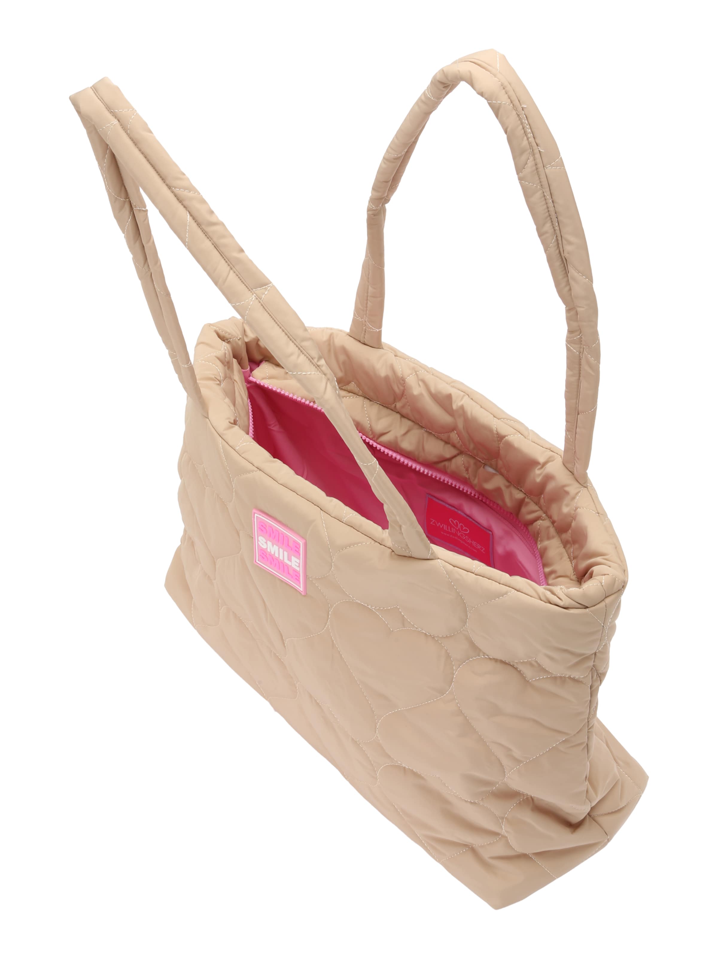 Cabas Zwillingsherz en beige