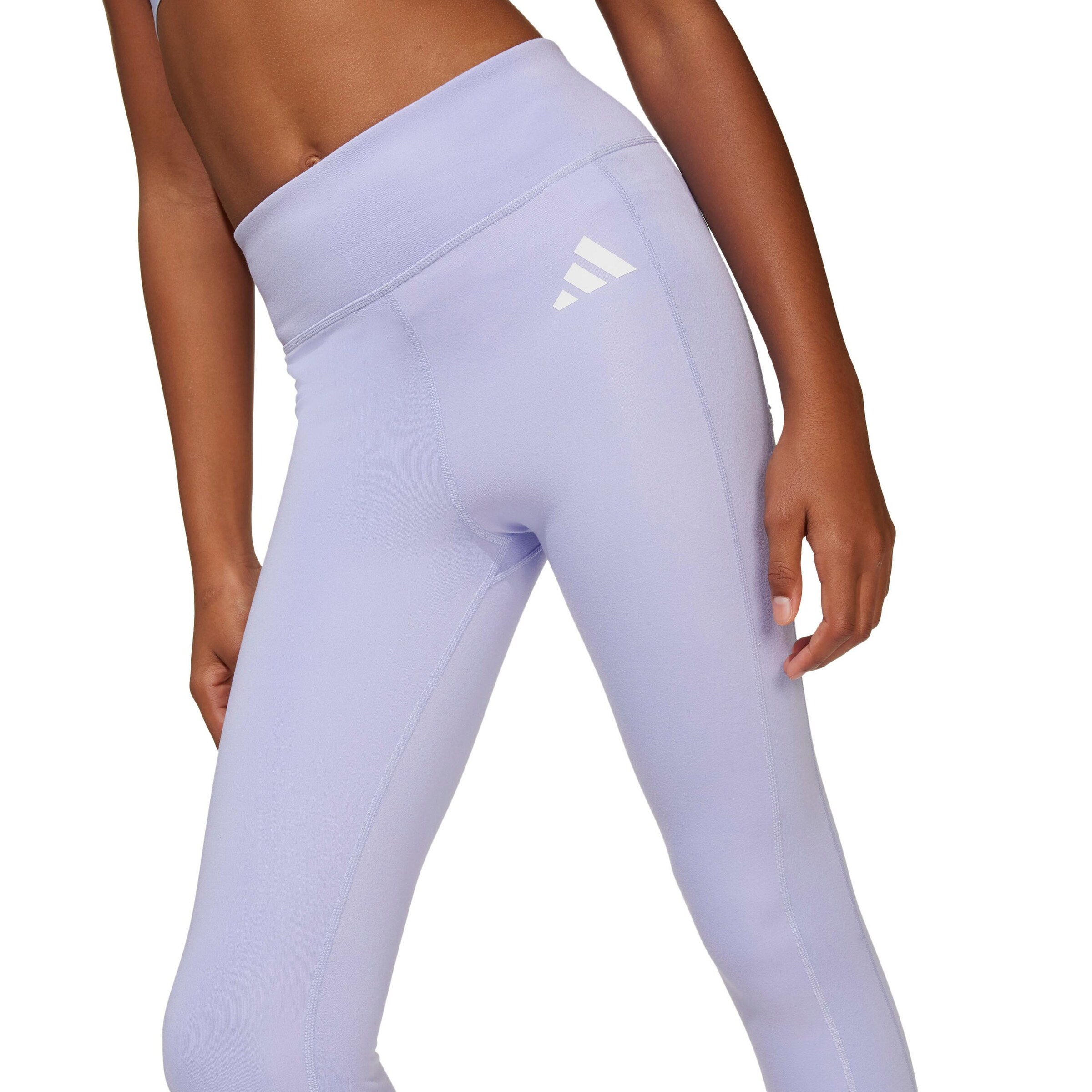 ADIDAS PERFORMANCE Skinny Workout Pants 'Opt Fav' in Purple