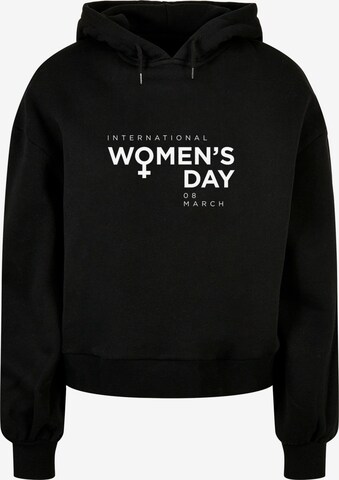 Merchcode Sweatshirt 'WD - International Women's Day 2' in Black: front