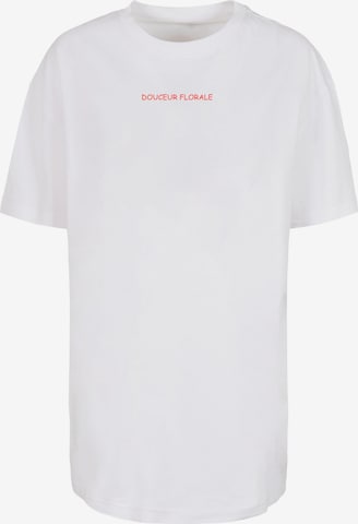 balta Merchcode Marškinėliai 'Douceur Florale': priekis