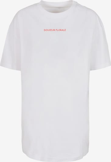 Marškinėliai 'Douceur Florale' iš Merchcode, spalva – šviesiai oranžinė / rožių spalva / raudona / balta, Prekių apžvalga
