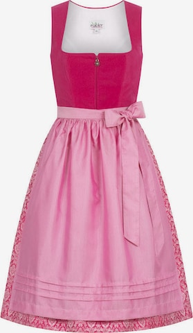 Trachtenhof Nübler Dirndl 'Dirndl Midi Karla' in Pink: Vorderseite