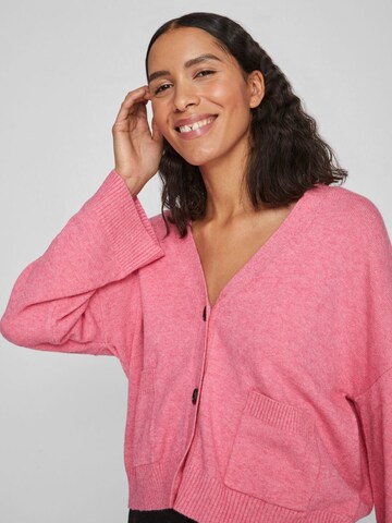 VILA Knit cardigan 'Ril' in Pink