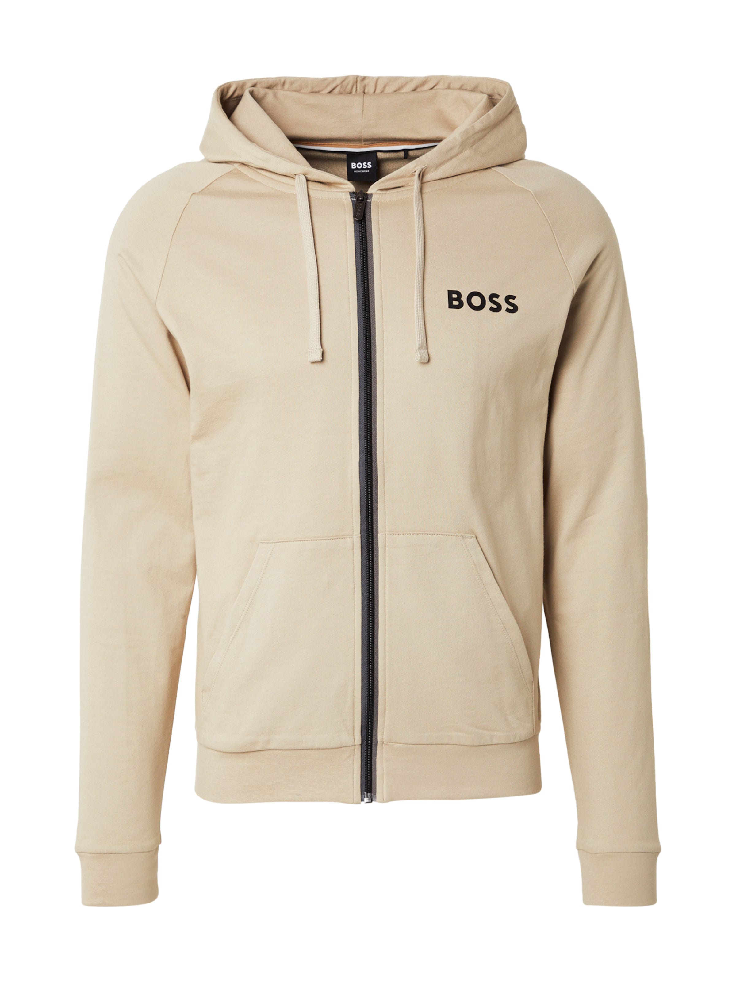 BOSS Sweatvest in Zwart: voorkant