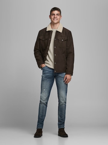 JACK & JONES Regular fit Pulóver 'Carlos' - bézs