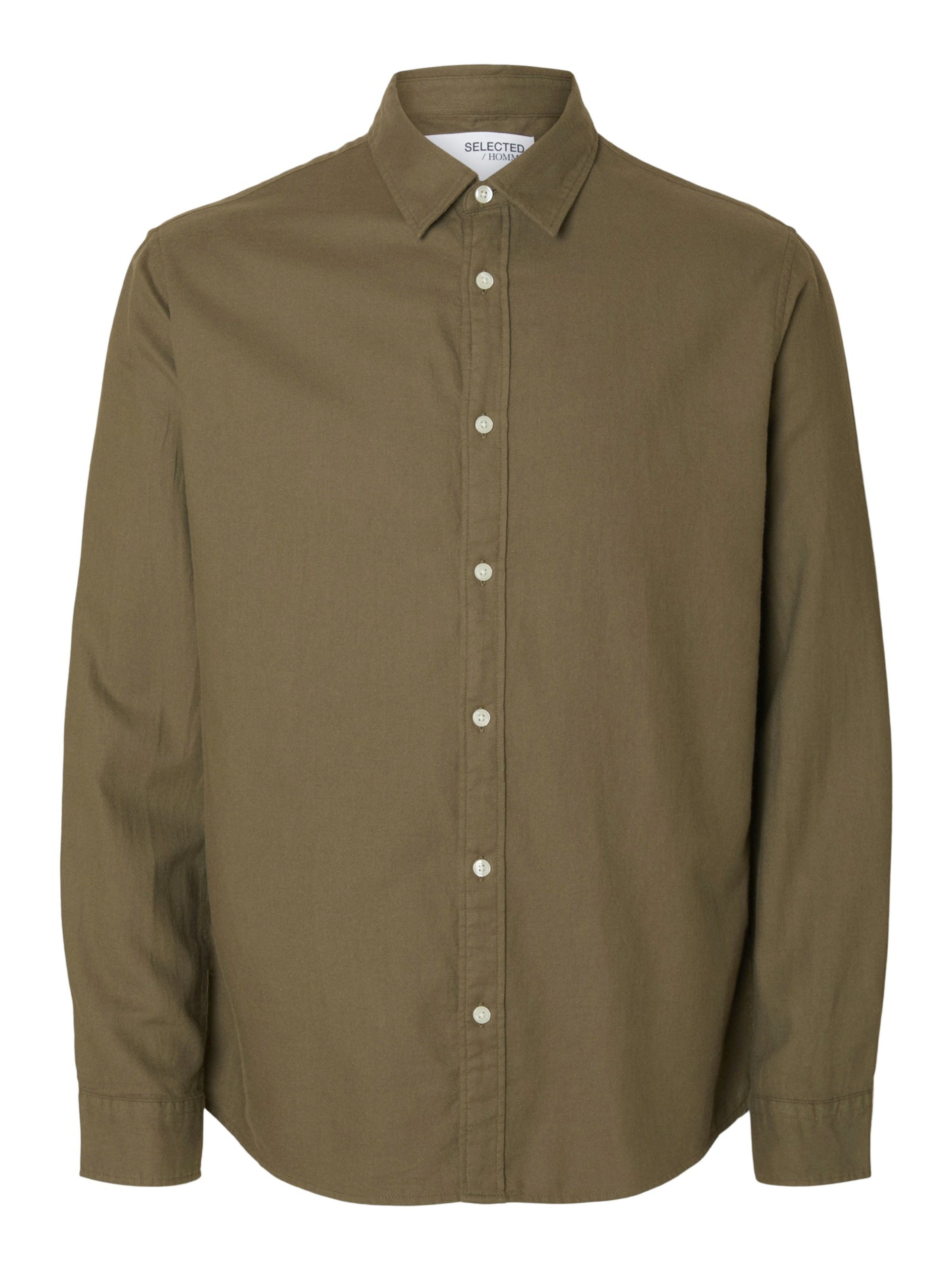 žalia SELECTED Priglundantis modelis Marškiniai 'SLHSLIMOWEN': priekis