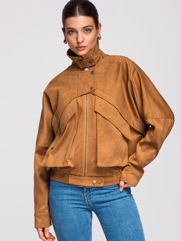 Giacca di mezza stagione di Ombre in beige: frontale