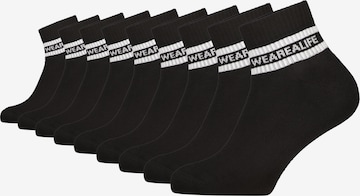 Calzino 'RikaAK' di alife & kickin in nero: frontale