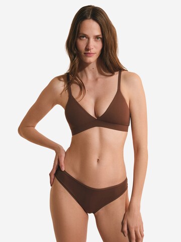 Triangolo Reggiseno 'Pure Soft' di ETAM in marrone