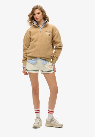Sweat-shirt 'Country Club Fleece' Superdry en beige