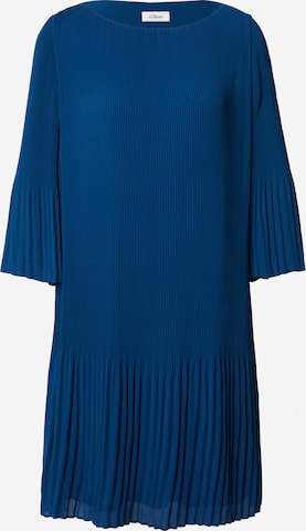 s.Oliver BLACK LABEL Φόρεμα σε μπλε: μπροστά