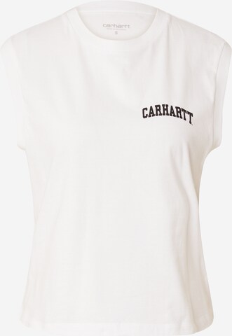 Carhartt WIPTop 'University' - bijela boja: prednji dio