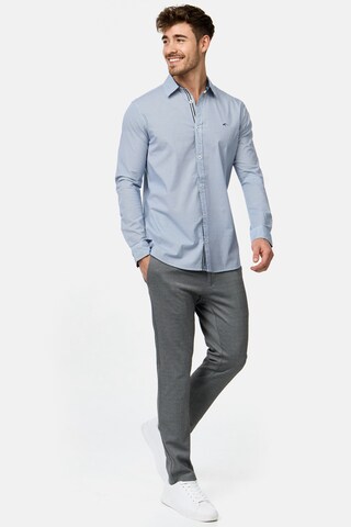 INDICODE JEANS Regular fit Overhemd in Blauw