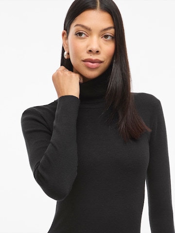 VILA Kootud kleit 'VIAMARIA', värv must