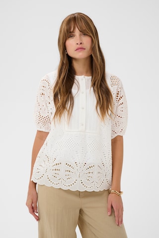 CULTURE Blouse 'CUAkeena' in Wit: voorkant