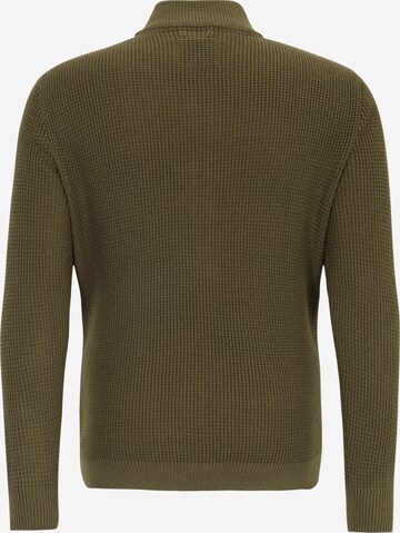 Jack & Jones Plus Knit Cardigan 'BLACK' in Green