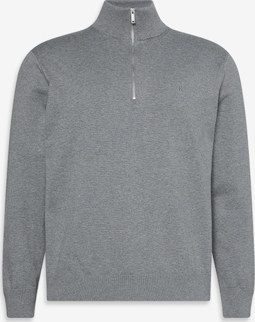 Pull-over Calvin Klein en gris : devant