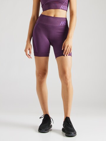 Hummel Skinny Sportsbukser 'CHRISTEL' i lilla: forside