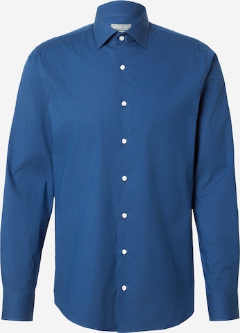 mėlyna Michael Kors Priglundantis modelis Dalykinio stiliaus marškiniai 'FIL A FIL': priekis