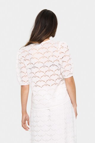 SAINT TROPEZ Bluse in Weiß