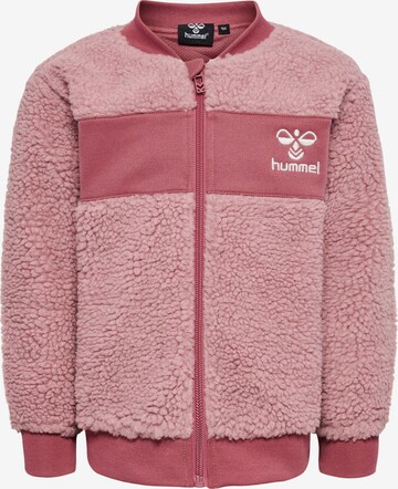 Veste de survêtement Hummel en rose : devant