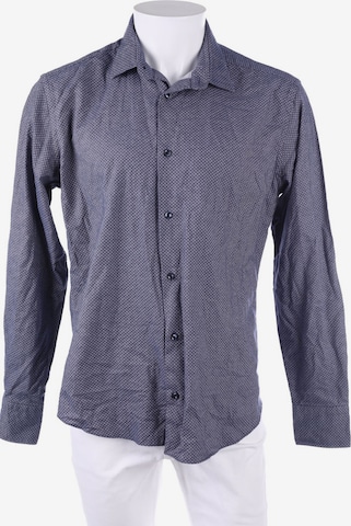 BULGARINI Button Up Shirt in XXL in Blue: front