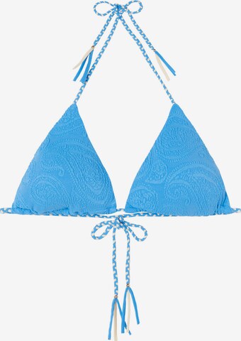 CALZEDONIA Triangel Bikinitop 'CACHEMIRE TWIST' in Blau: predná strana