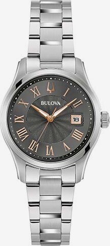 Bulova Analog Watch in Silver: front