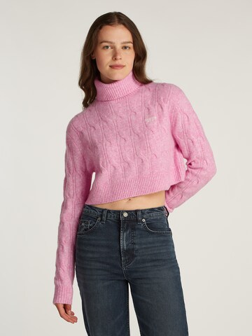 Pullover di Tommy Jeans in rosa: frontale