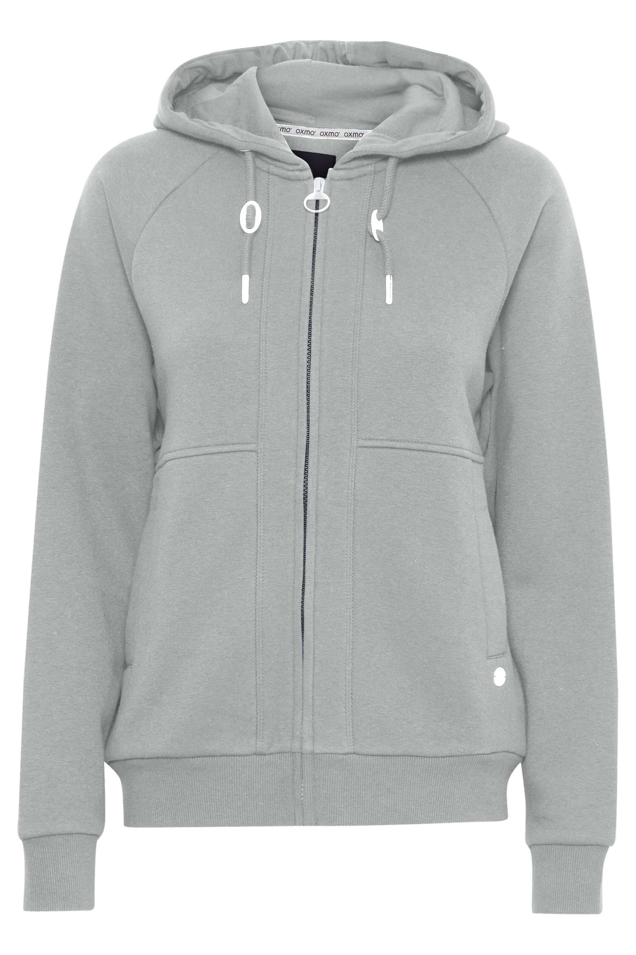 Bershka Zip-Up Hoodie in Greige | ABOUT YOU