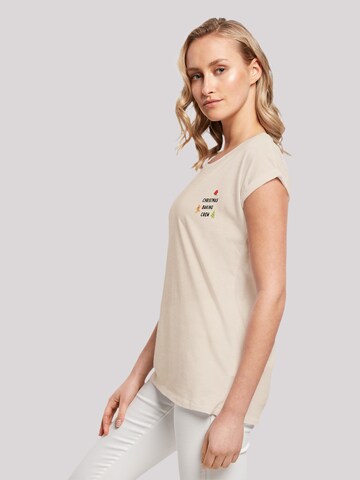 F4NT4STIC T-Shirt 'Christmas Baking Crew' in Beige