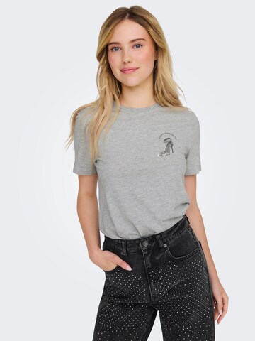 ONLY T-Shirt 'Kita' in Grau