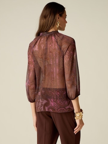Camicia da donna di oltre in marrone