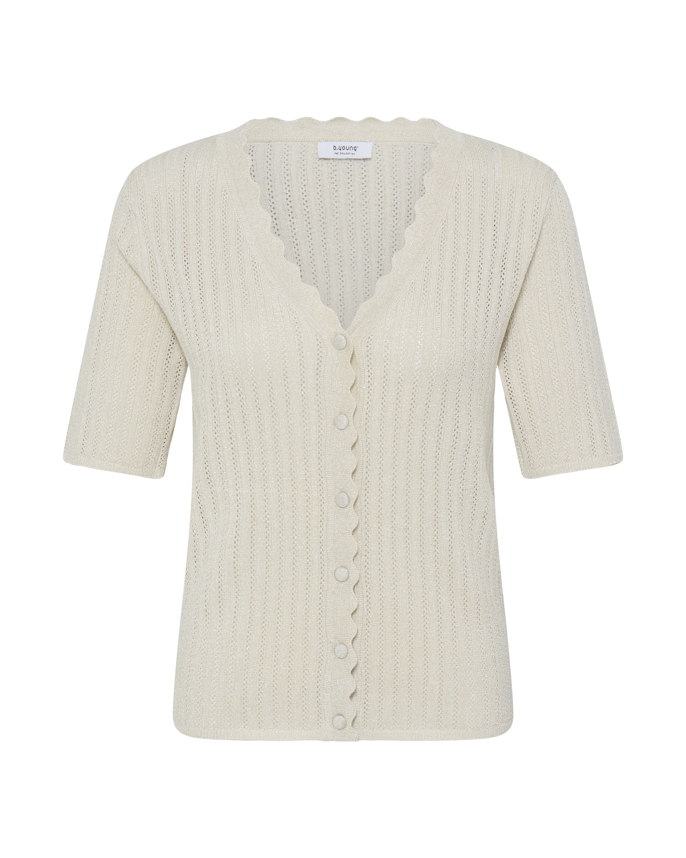b.young Kardigan 'By Mobbe' w kolorze beżowy: przód
