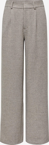 ONLY Wide leg Pleat-Front Pants 'CORA' in Grey: front